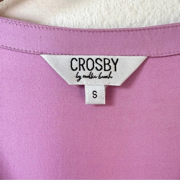 Crosby by Mollie Burch Lavender Floral Lace Top Size Small Mixed Media - Picture 8 of 11